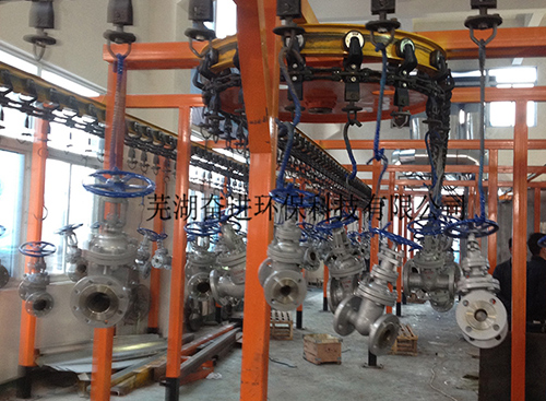 閥門噴塗生産線03